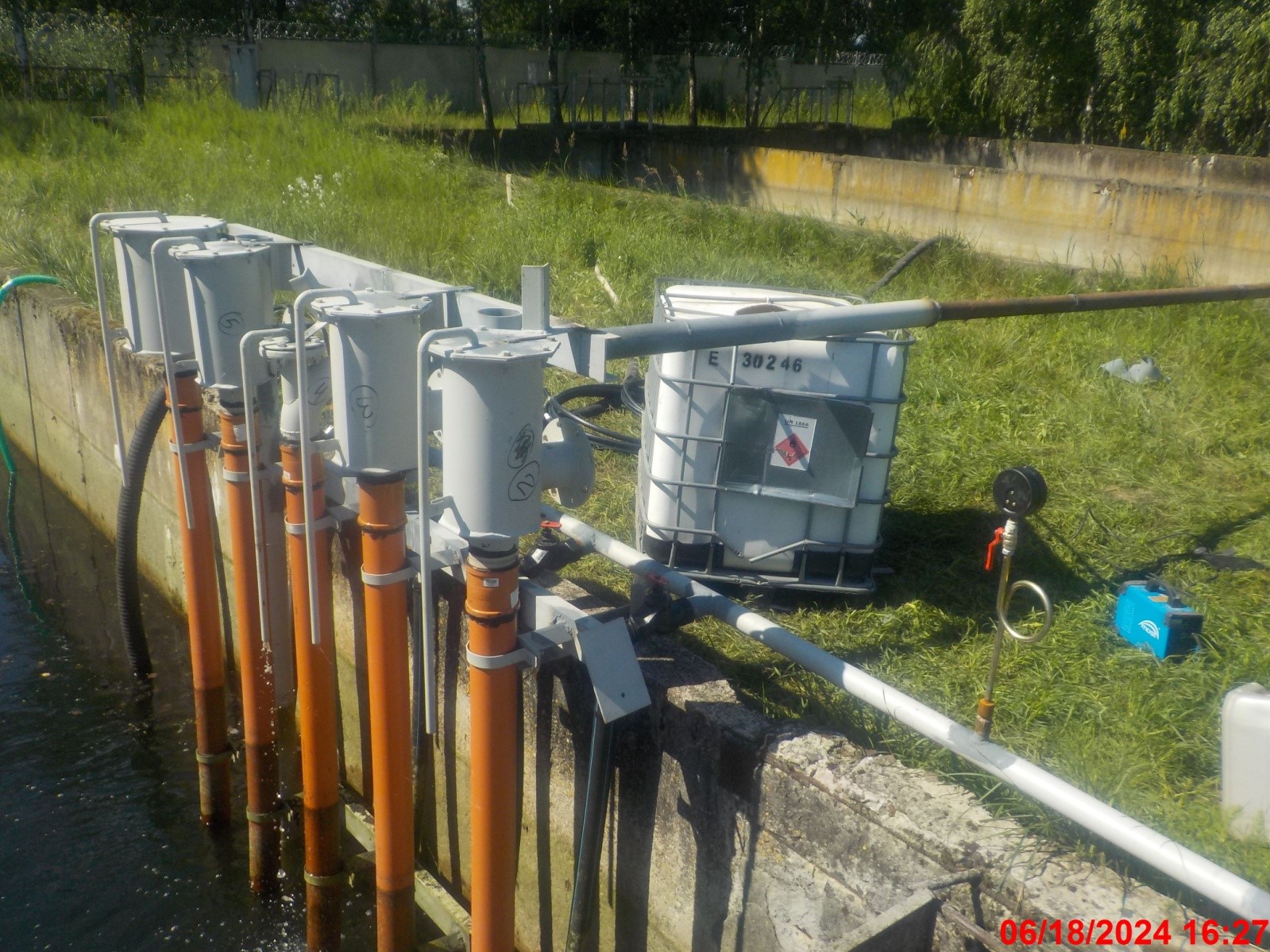 Испытания эрлифтов на КОС в г. Гомель