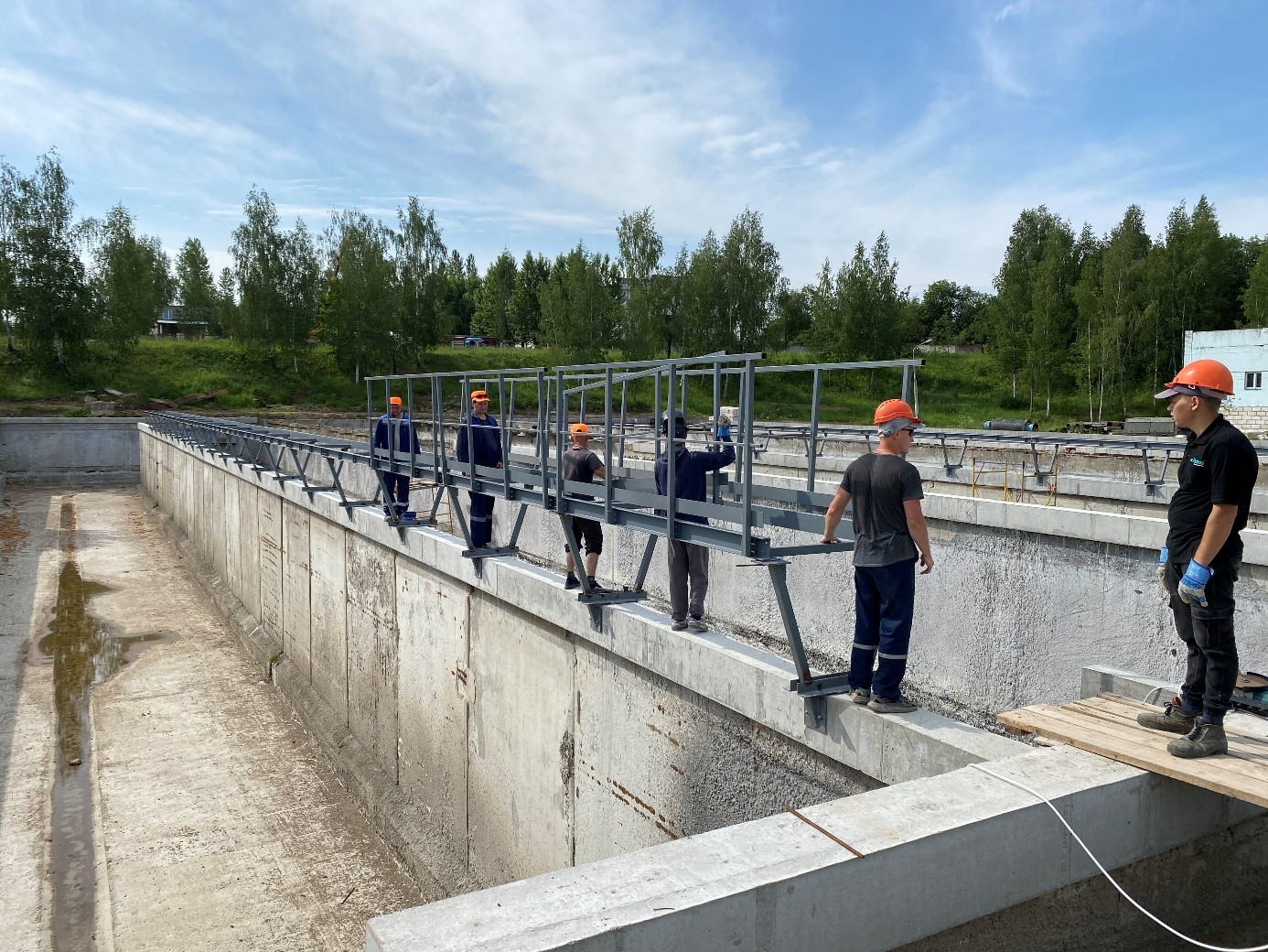 Монтажно-строительные работы на КОС в г.Витебске